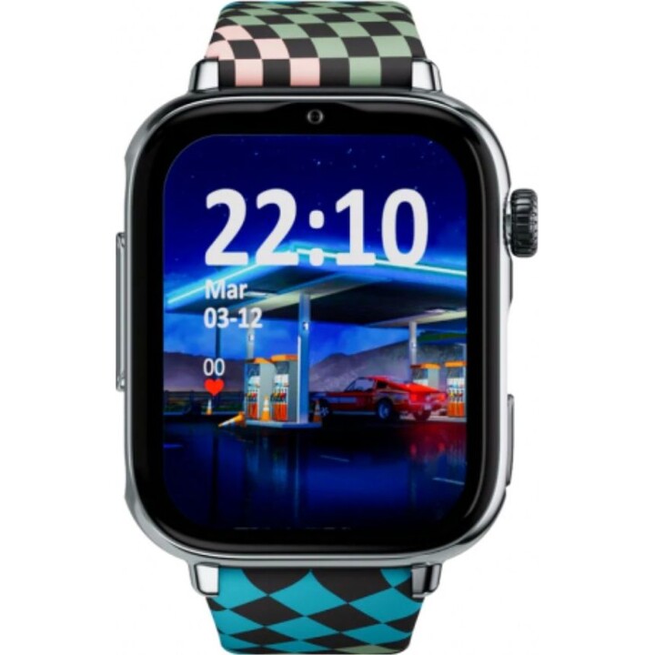 SaveFamily SaveWatch Plus 2 Kids Smartwatch 4G Silver Dial Silicone Loop Strap
