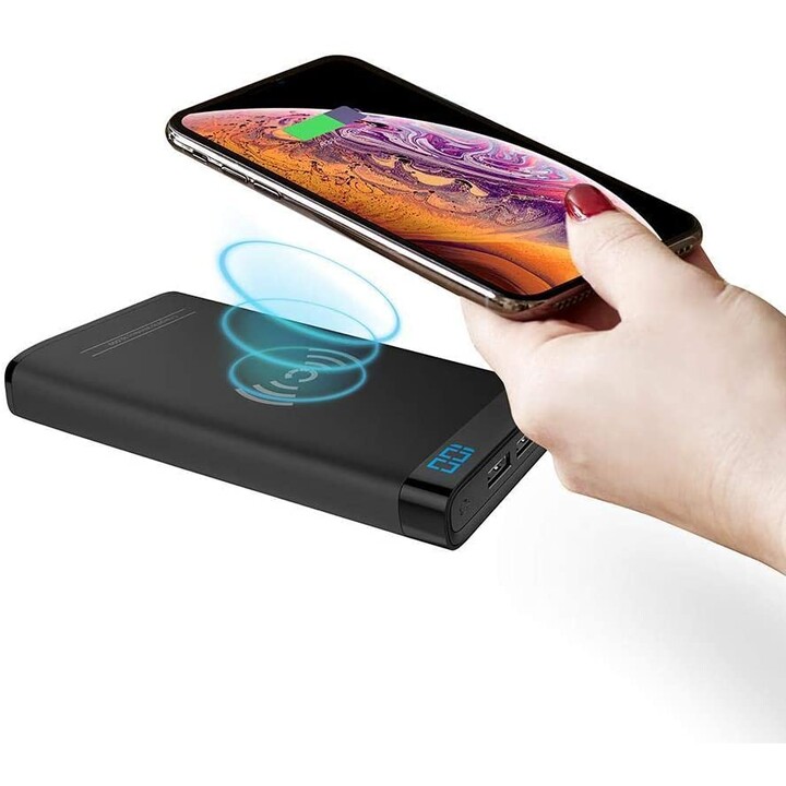 Cargador portátil inalámbrico ChargeUp swift 10K QI - negro