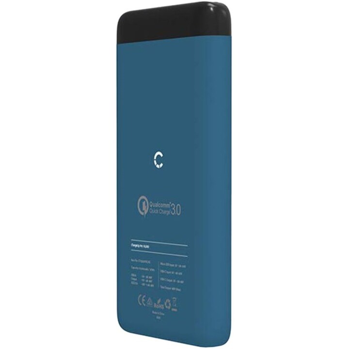 Batería externa ChargeUp Pro de 10000 mAh y 18 W USB-C - Verde azulado