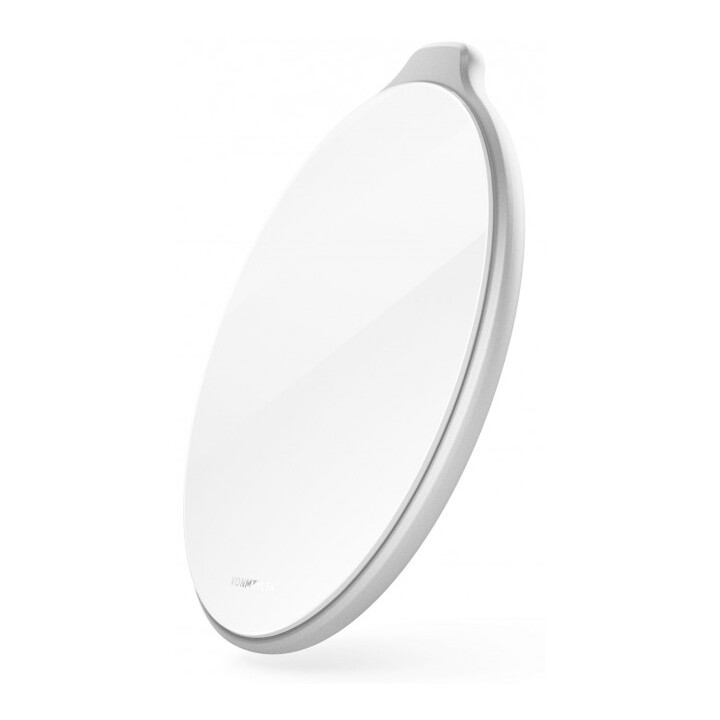 Aura - La plataforma de carga inalámbrica (cable USB-C a USB-A incluido) - Vidrio acrílico Plata