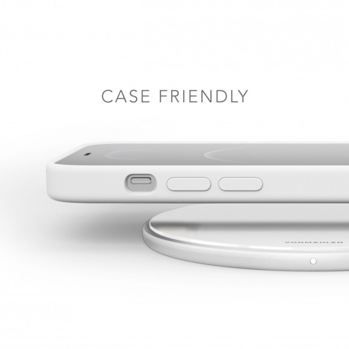 Aura - La plataforma de carga inalámbrica (cable USB-C a USB-A incluido) - Vidrio acrílico Plata
