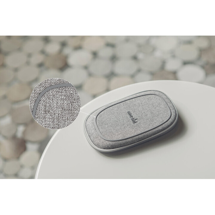 Batería portátil Porto Q 5K con cargador inalámbrico incorporado - Gris nórdico