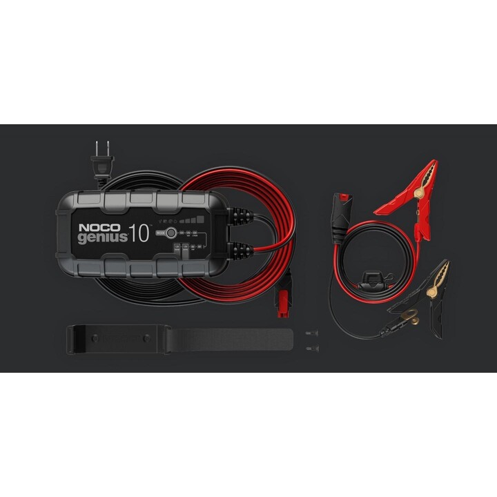 NOCO GENIUS10 EU Cargador de baterías de 10A para baterías de 6V/12V con función de mantenimiento y desulfuración