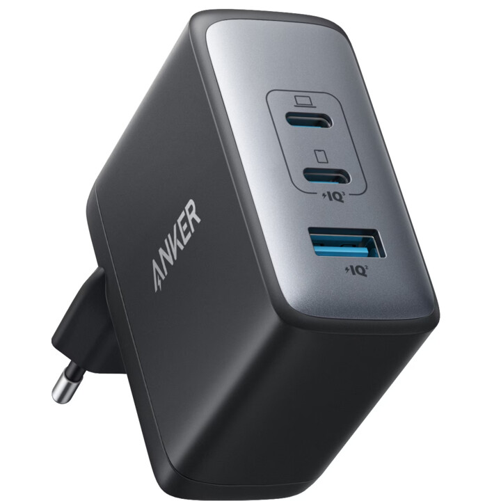 Anker 736 Nano II/ 1xUSB-A/ 2xUSB Tipo-C/ Carregador de parede de 100 W