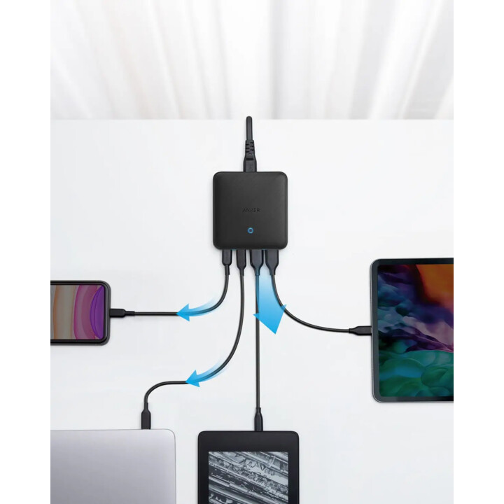 Anker 543 Powerport Atom III Universal Black Fast Charging Indoor
