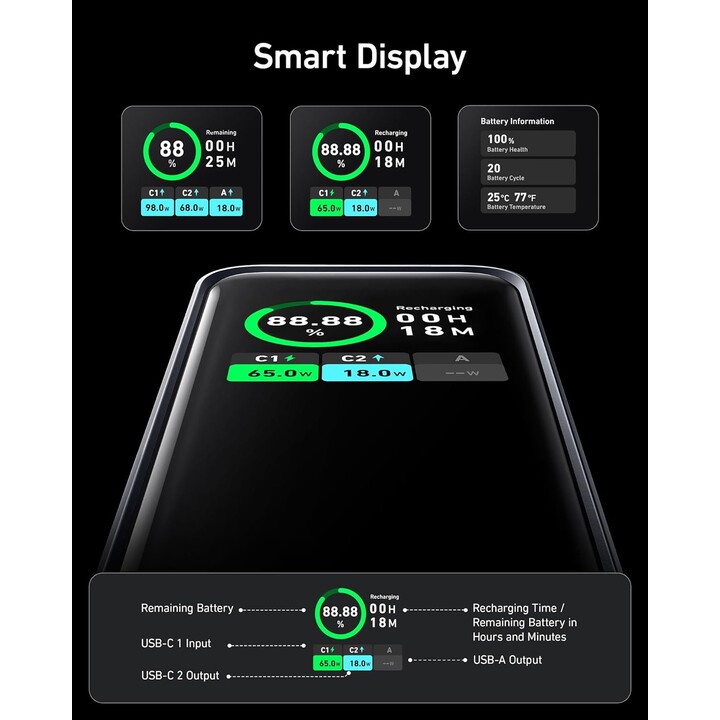 Anker Prime 20000 mAh Negro