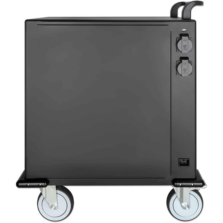 Manhattan 716000 carrito y armario de dispositivo portátil Carro de gestión y carga para dispositivos portátiles Negro