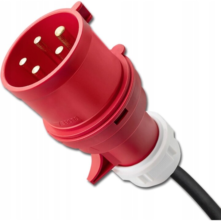 Qoltec 52471 Cargador de móvil para EV 2 en 1 tipo2 | 7kW | 230V | CEE 5 PINES