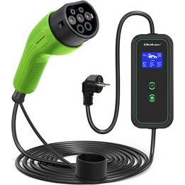 Qoltec Mobile EV Charger 2-in-1 Type2 | 3.5kW | 230V