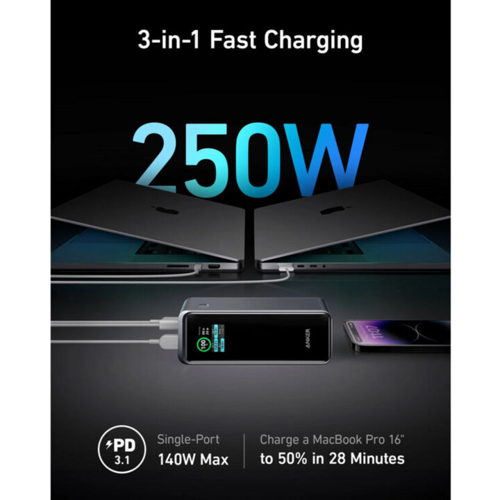 Powerbank Anker 737 Prime 250W PD 27650 mAh