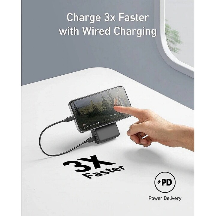 Batería externa Anker MagGo 10000mAh 15W negro