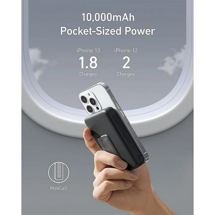 Batería externa Anker MagGo 10000mAh 15W negro