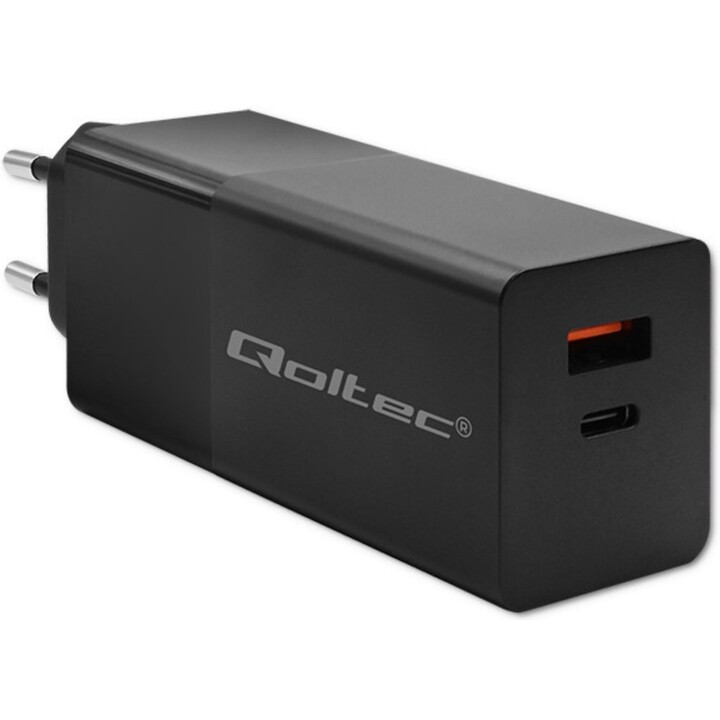 Qoltec 52382 cargador de dispositivo móvil Portátil, Consola de juegos portátil, Batería portátil, Smartphone, Reloj inteligente