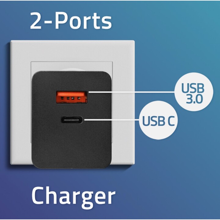 Qoltec 52382 cargador de dispositivo móvil Portátil, Consola de juegos portátil, Batería portátil, Smartphone, Reloj inteligente