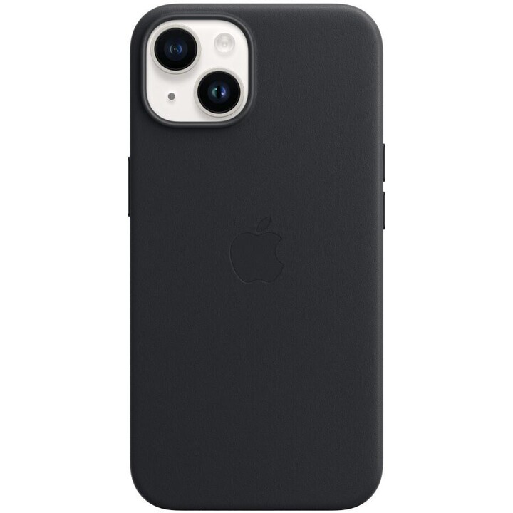 Funda de cuero Apple con MagSafe para el iPhone 14, Medianoche