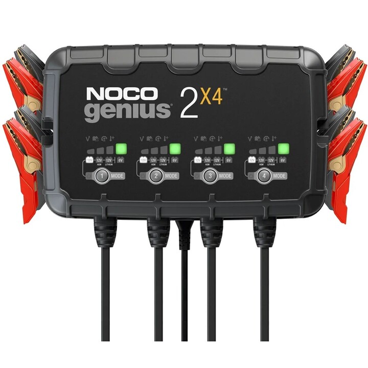 Caricabatterie GENIUS2X4 8A a 4 banchi