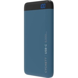 Batería externa ChargeUp Pro de 6000 mAh y 15 W con USB-C - Color verde azulado