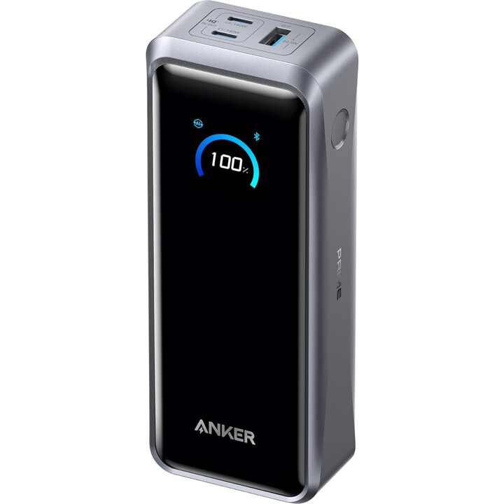 Anker Prime Dual USB-C + USB-A Quick Charger Power Bank 26,250mAh Silver