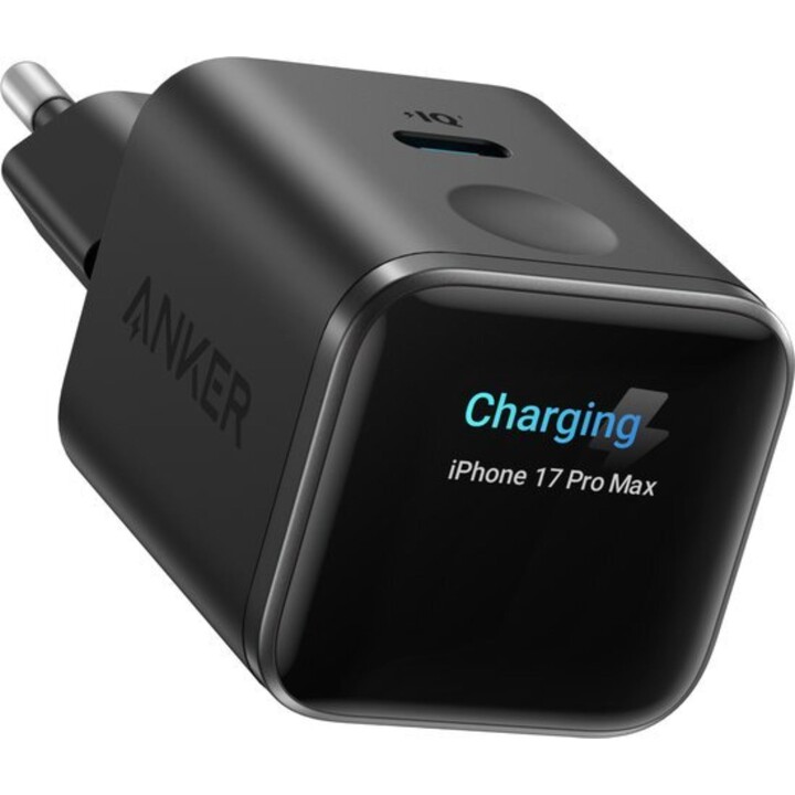 Anker Nano USB-C Cargador Rápido 45W con Display Negro