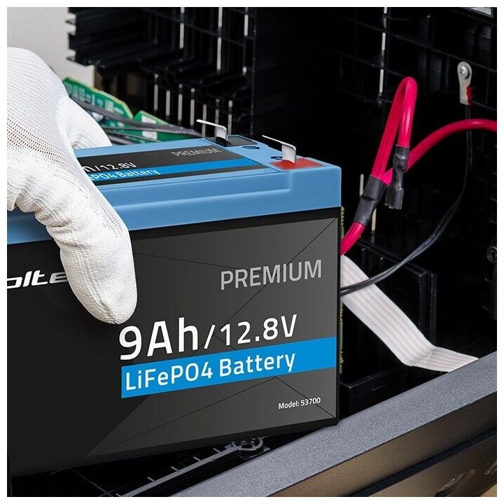 LiFePO4 battery 12.8V, 9Ah, 115.2Wh, BM