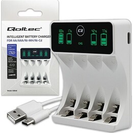 Cargador de baterías NiMH tipo R03 AAA R6 AA LCD