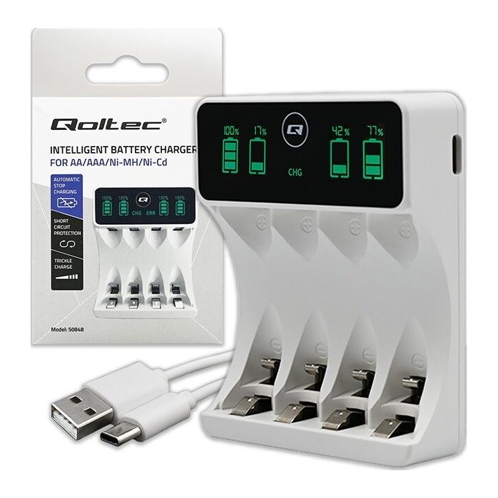 Battery charger for NiMH type R03 AAA R6 AA LCD