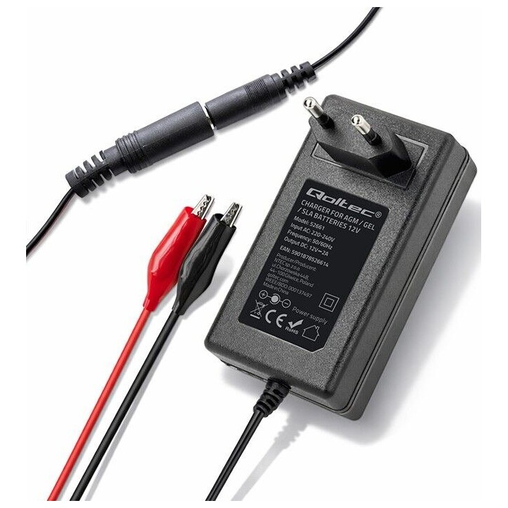 Cargador para AGM GEL STD 12V 2A 24W 5.5x2.1