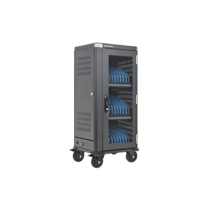 Manhattan Carro de carga USB-C para 30 dispositivos, 30 W por puerto, iPad hasta 13", MacBook Air hasta 13" y Chromebo
