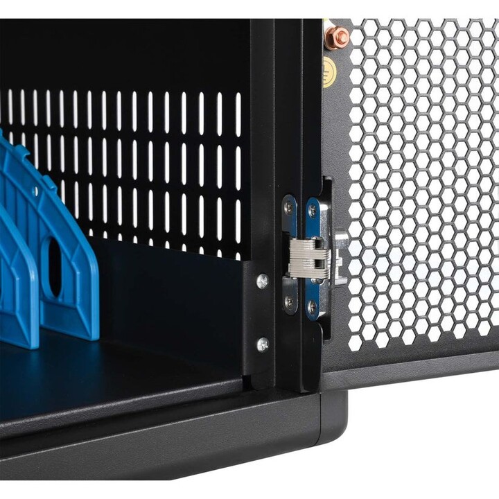 Manhattan Armario de carga de sobremesa/carro USB-C 65W para 12 portátiles (hasta 16"), compatible con iPads, MacBooks y ot
