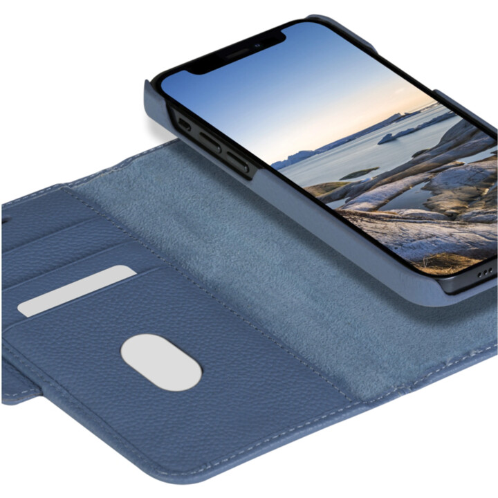 dbramante1928 New York funda cartera iPhone 13 Pro Max azul marino