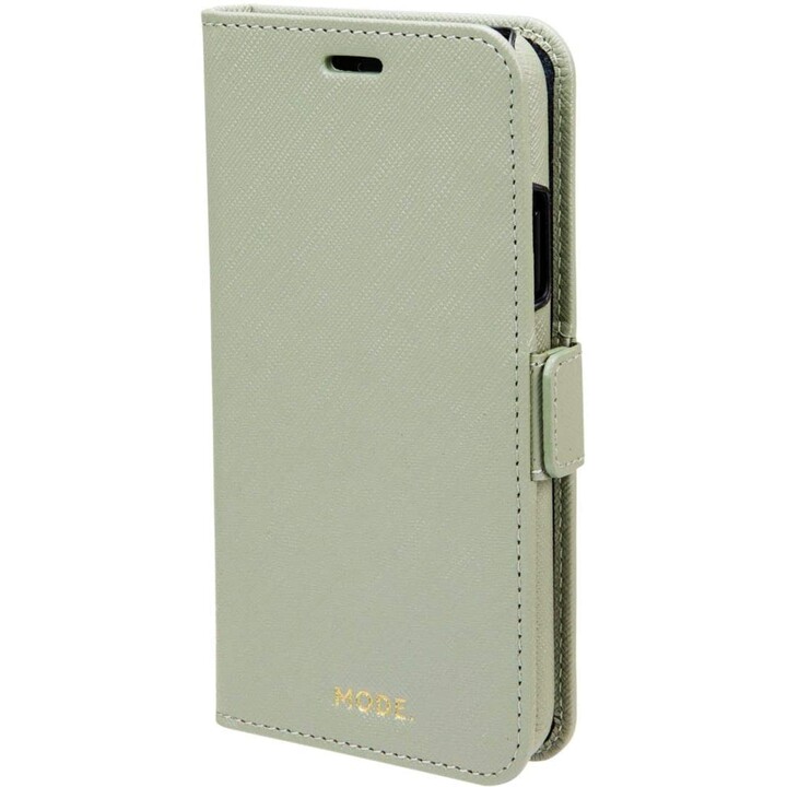 dbramante1928 New York funda tipo folio para iPhone XR de cuero saffiano verde oliva