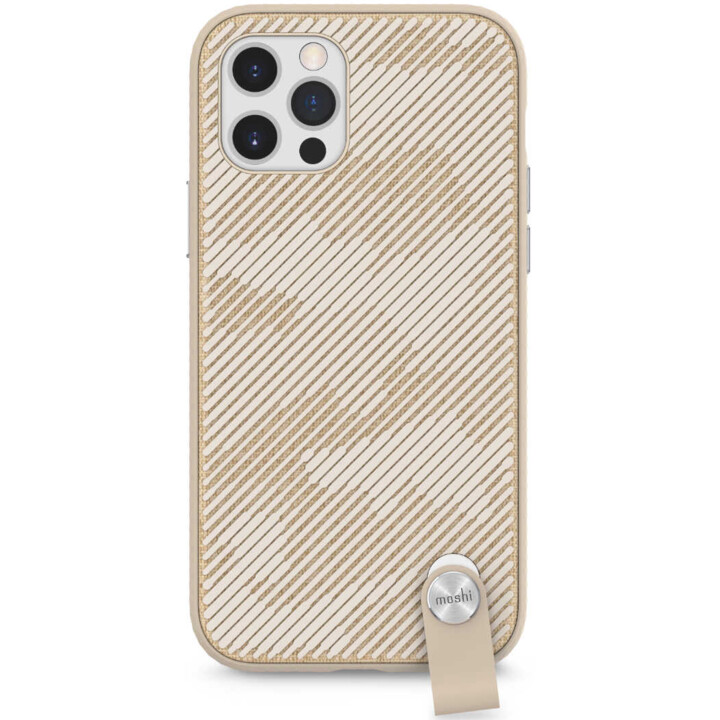 Funda delgada con correa de muñeca Altra para iPhone 12/12 Pro (SnapToª) - Beige