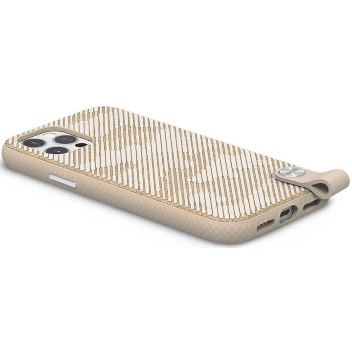 Funda delgada con correa de muñeca Altra para iPhone 12/12 Pro (SnapToª) - Beige