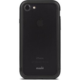 Luxe - funda protectora de metal para iPhone 8/7 / SE - Negro