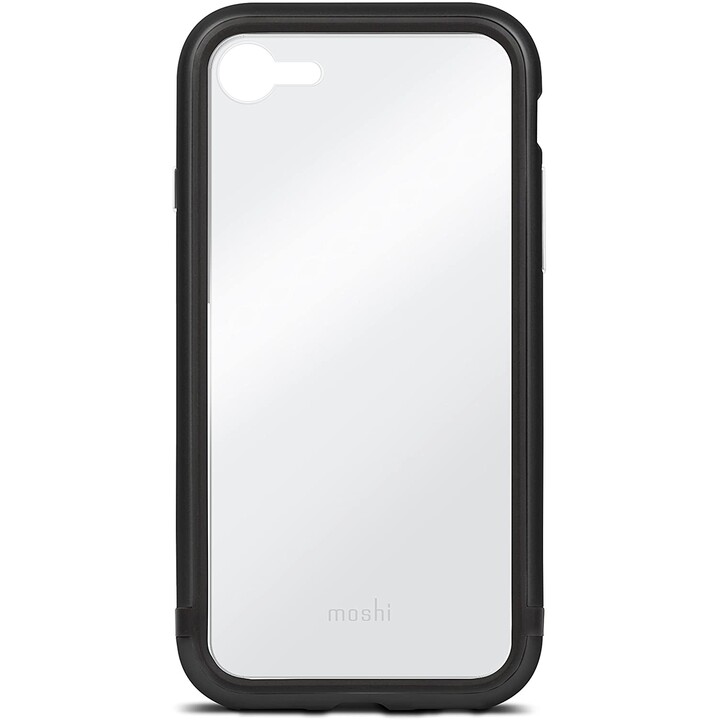 Luxe - funda protectora de metal para iPhone 8/7 / SE - Negro