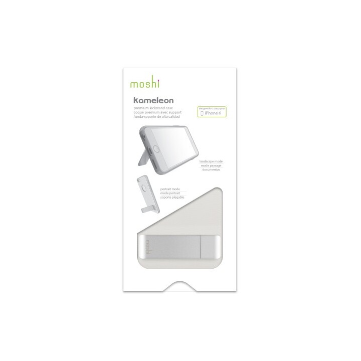 Moshi Kameleon funda con pie de apoyo para iPhone 6 blanco marfil