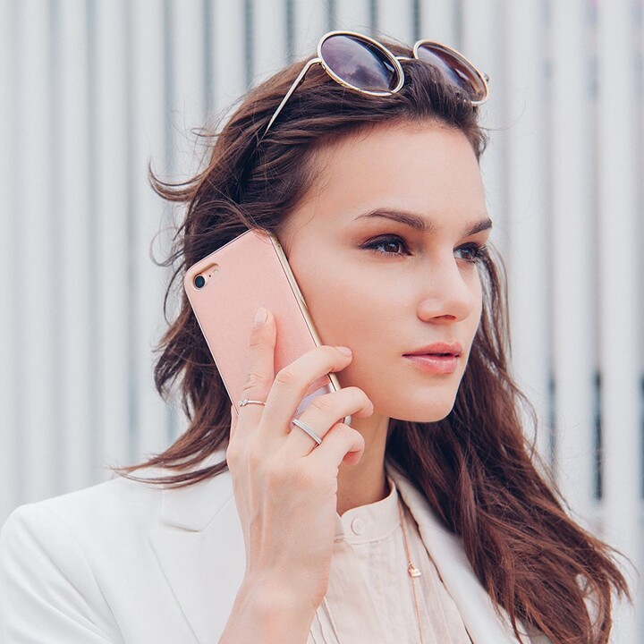 Vesta para iPhone 8/7 / SE 2020 - Funda textil - Blossom Pink