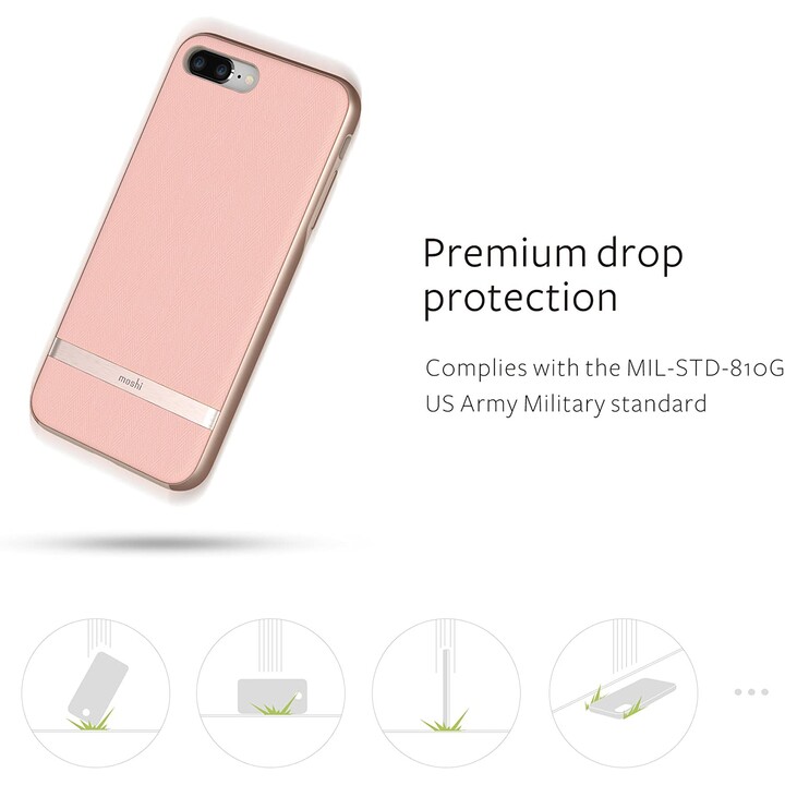 Vesta pour iPhone 8/7 Plus - Housse textile - Rose Fleur