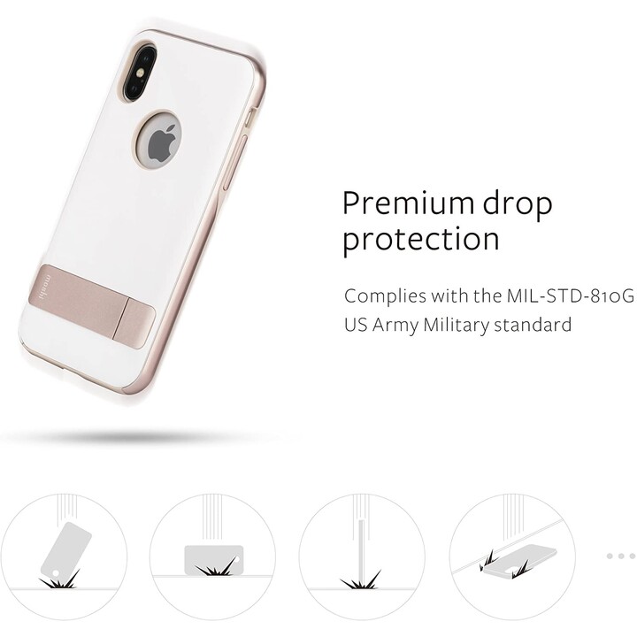 Kameleon para iPhone XS / X - funda con soporte - Ivory Blanco
