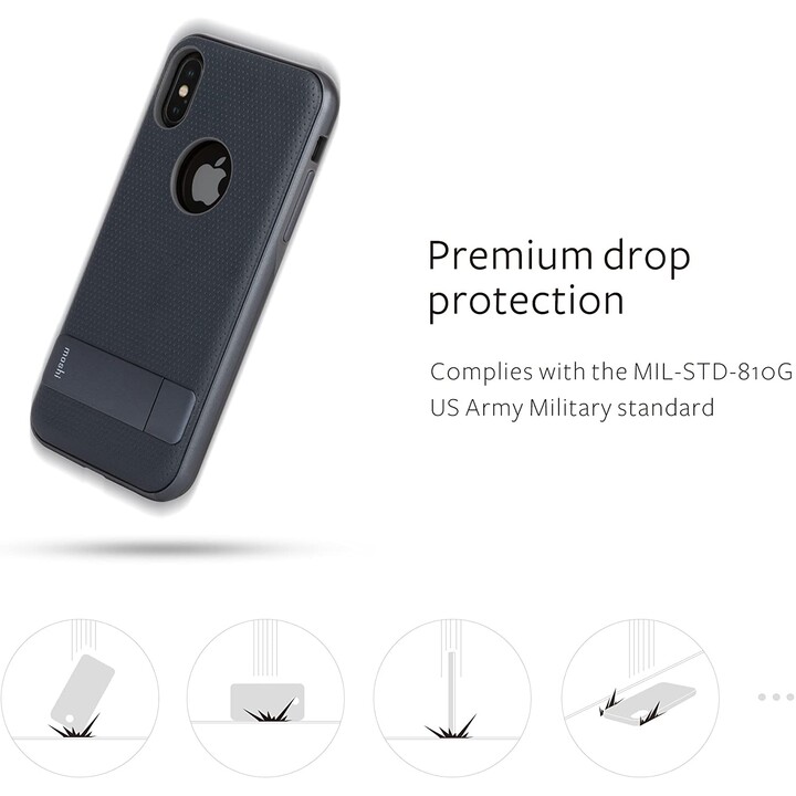 Kameleon para iPhone XS / X - funda con soporte - Azul medianoche