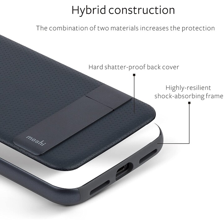 Kameleon para iPhone XS / X - funda con soporte - Azul medianoche
