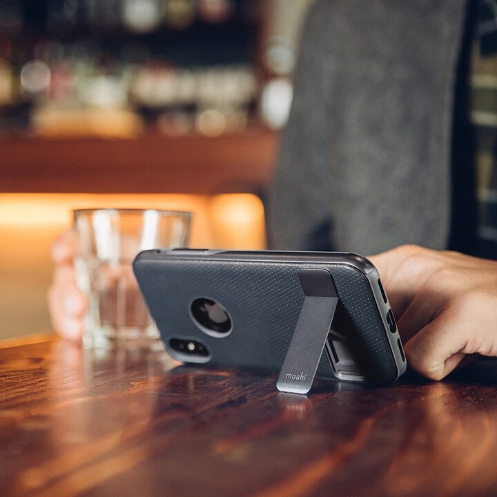 Kameleon para iPhone XS / X - funda con soporte - Azul medianoche