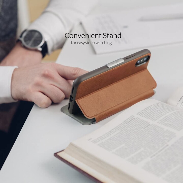 SenseCover para iPhone XS / X - estuche rígido / carcasa sensible al tacto - Marrón Caramelo