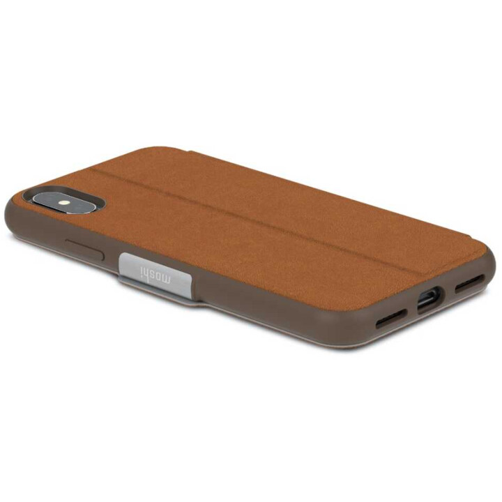 SenseCover para iPhone XS / X - estuche rígido / carcasa sensible al tacto - Marrón Caramelo