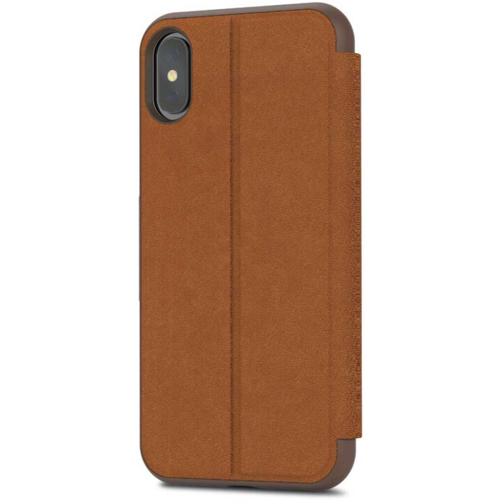 SenseCover para iPhone XS / X - estuche rígido / carcasa sensible al tacto - Marrón Caramelo