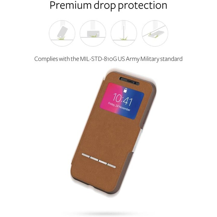 SenseCover para iPhone XS / X - estuche rígido con cubierta sensible al tacto - Luna Pink