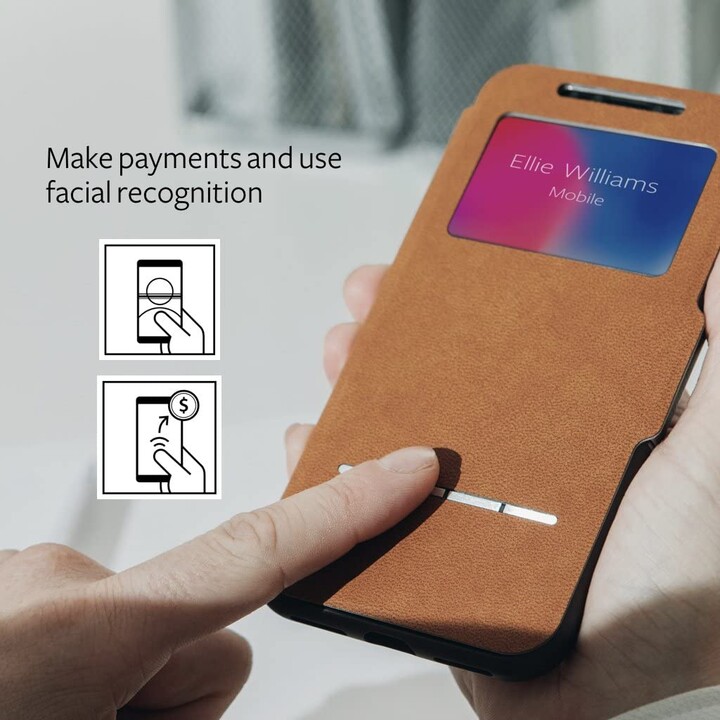 SenseCover para iPhone XS / X - estuche rígido con cubierta sensible al tacto - Luna Pink