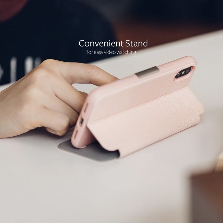 SenseCover para iPhone XS / X - estuche rígido con cubierta sensible al tacto - Luna Pink