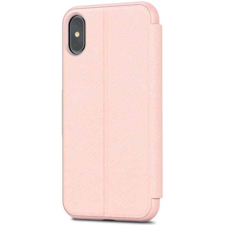 SenseCover para iPhone XS / X - estuche rígido con cubierta sensible al tacto - Luna Pink