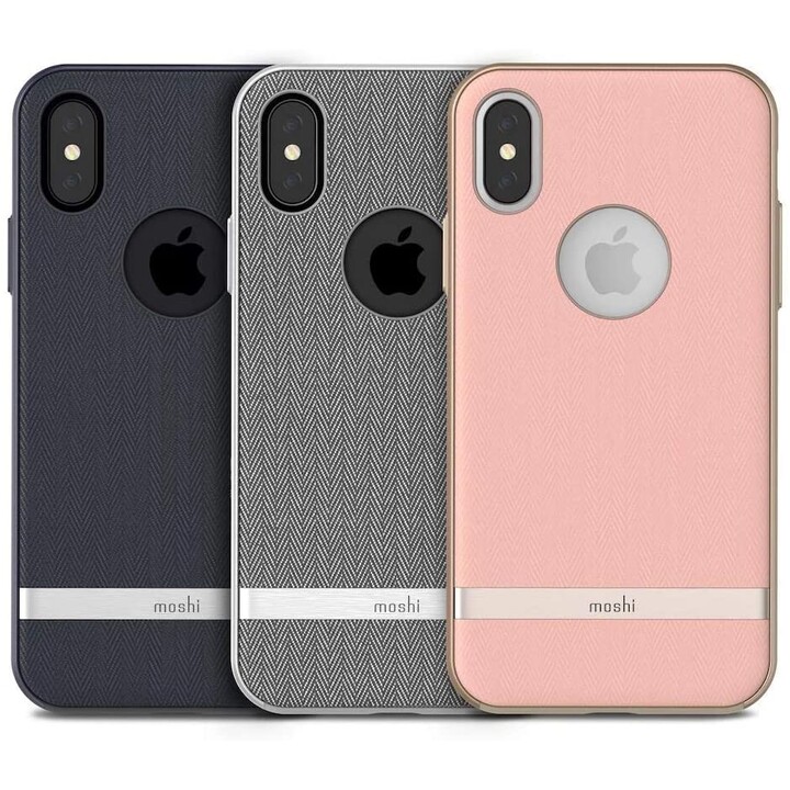 Vesta para iPhone XS / X - Funda textil - Azul Bahama